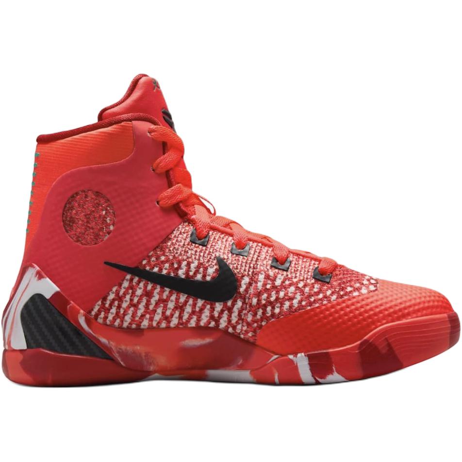 Nike Kobe 9 Elite GS Christmas 2024 Kids Sneakers Red Bright-Crimson Black HJ9446-600