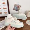 Niche Casual Pink Transparent Net Platform White Shoes Women's Summer New Student Sports Shoes