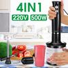 Stainless Steel Electric Blender 2 Speeds Blender Hand Mixer EggsWhisk Vegetable Juicer Grinder Chopper 4 In 1 With 700ml Beaker