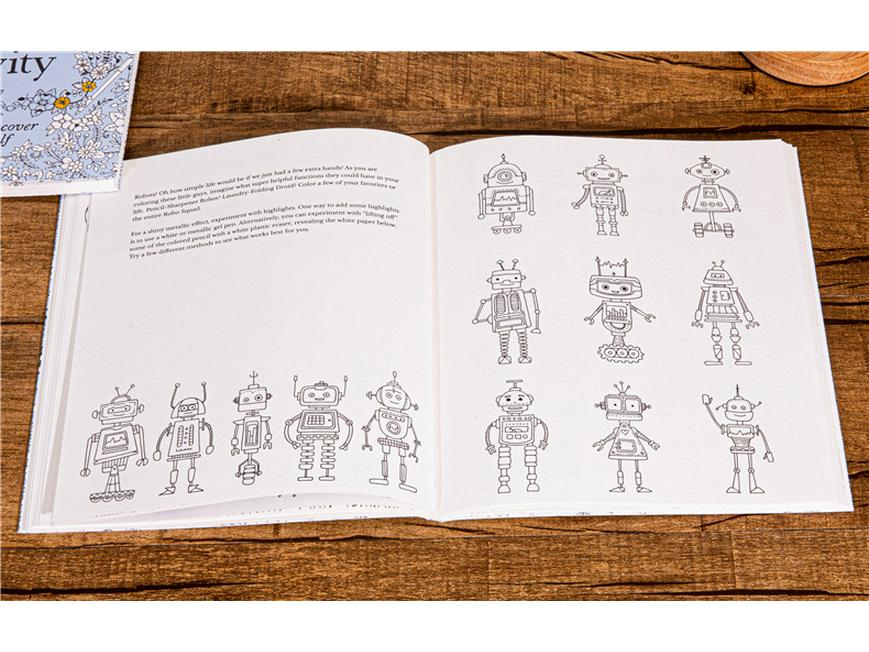 30 дней креативности: Английская раскраска для взрослых для снятия стресса