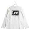 Топы с принтом логотипа на спине, длинный рукав, белая футболка M [Lee] для мужчин