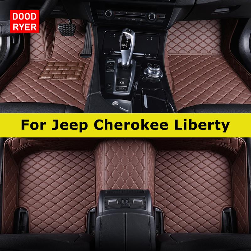 DOODRYER Custom Car Floor Mats For Jeep Cherokee Liberty 1984-2024 Auto Carpets Foot Coche Accessorie