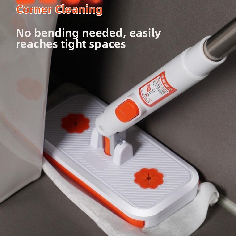 Adjustable Handle Detachable Mini Mop Locking Head Face Towel Small Mop  Bathroom