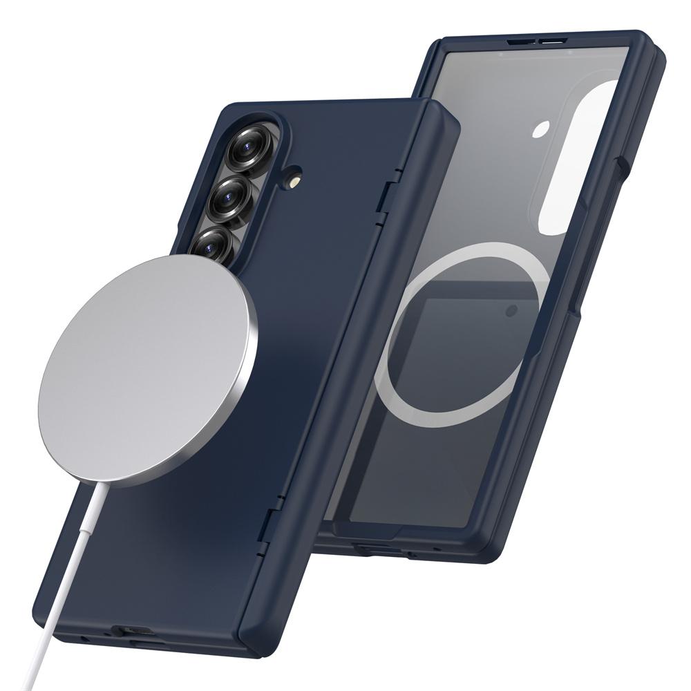 Магнитный чехол для телефона Samsung Galaxy Z Fold 7 с беспроводной зарядкой MagSafe и защитой шарнира экрана