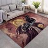 Fullmetal Alchemist Anime Area Rug, Edward Elric Alphonse Home Decor Carpet for Living Room Game Room Non Slip Floor Mat