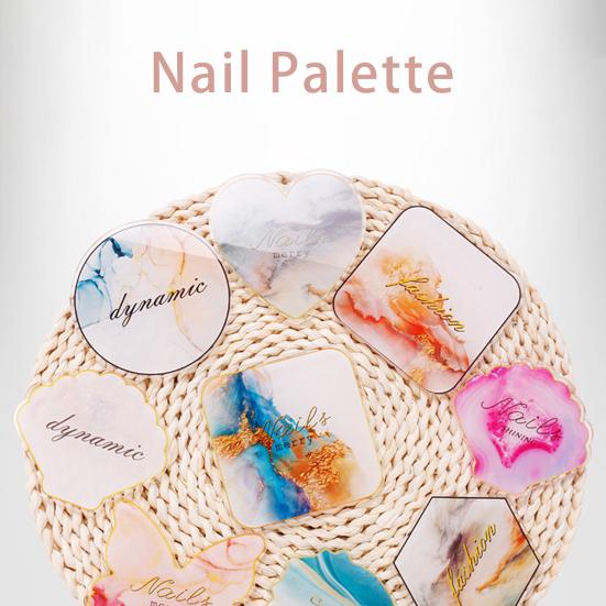 Цветовая палитра ногтей Натуральная многофункциональная акриловая стильная пластина для дизайна ногтей для дома