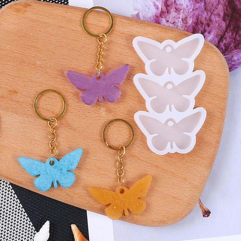 Butterfly/Round/Oval Shape Crystal Silicone Mold Drop Earring Molds Ear Jewelry Moulds for DIY Jewelry Making and Crafts