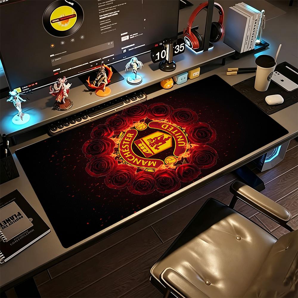 Manchester Gaming Mouse Pad Desk Mat Ultra-Long Desk Mat Non-Slip Rubber Bottom Perfect for Office Laptop Gaming Setup