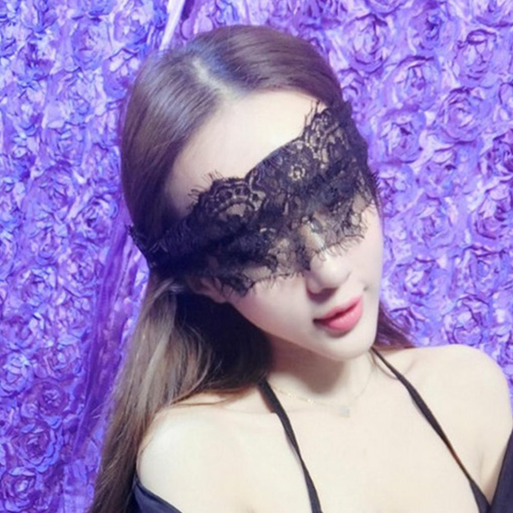 Женская маска для глаз с кружевом и ресницами, браслет, полый слепой браслет для вечеринки, ночного клуба, головной убор