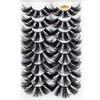 Natural Wispies Fluffy Full Volume Thick Eye Lash Extension False Eyelashes 4D Mink 25MM Lashes