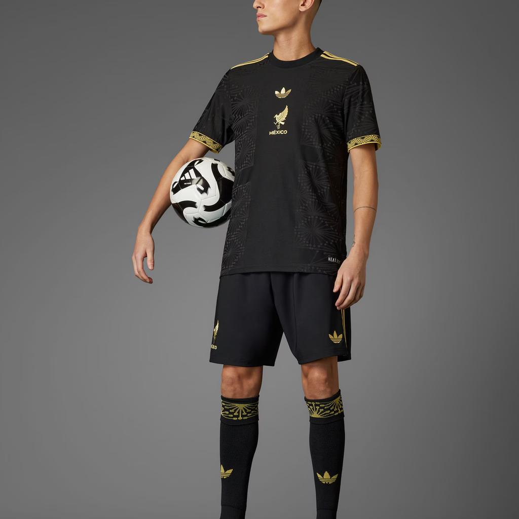 adidas Детская футболка Мексики 25 Золотая JF2639-