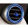 For Benz X253 GLC 2016- Console Air Outlet Aluminum Blue Vent Ring Trim 7PCS