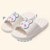 Женские домашние тапочки Ботильоны Женские тапочки Летние Домашние Мультяшные Милый Кролик Родитель-ребенок Домашние тапочки Женские С ремешком