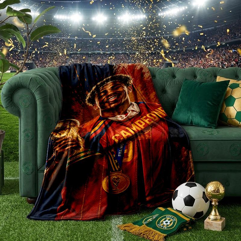 Football Spirit Ya-mal Blanket Lightweight Ideal Bedding Blanket Perfect for Travel, Camping, Living Rooms, Offices, Sofas, Fan Christmas gift