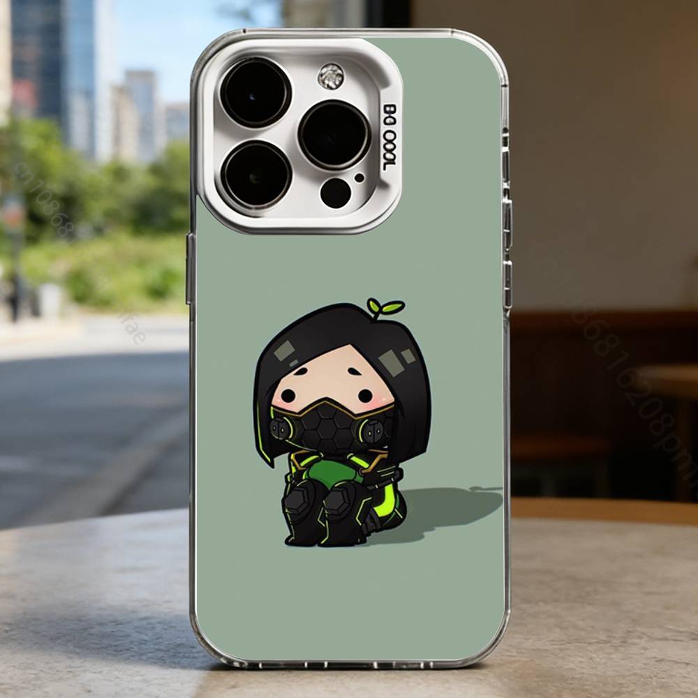 cartoon valorant Hard Phone Case for IPhone 16 15 14 13 12 11 Pro Max Plus16E X XR XS Max shockproof Full Cover