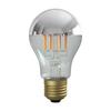 [Siphon The Bulb Silver Mirror LDF40D] 3-Year Warranty, Filament LED Bulb, Color Temperature: 2700K, E26, Warm White, Silver Glass, Retro, Antique,