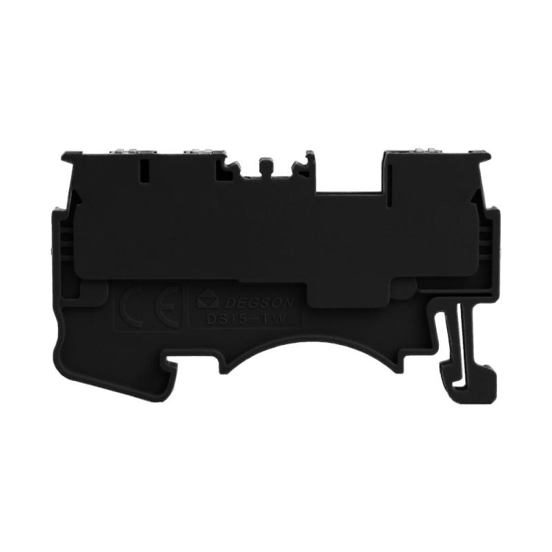 Złączka Szynowa 1,5Mm2 1P 3-Przewodowa Zaciskowa Push-In Czarna