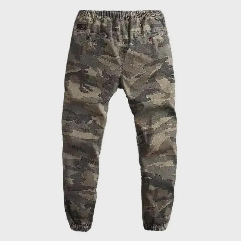 Мужской камуфляжный комбинезон American Retro Slim-Fit с трехмерным пошивом
