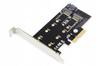 Karta rozszerzeń (Kontroler) DIGITUS M.2 NGFF/NVMe SSD PCIe 3.0 SATA 80, 60, 42, 30 mm