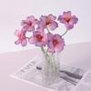 6pcs Artificial Opening Tulips, DIY Flowers Bouquet, PU Tulips Flower, Flower for Home Bedroom Wedding Home Decoration