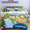 3pcs In the Night Garden2 Cover Set - Personalized Name, HD Printed Bedding with 1 Cover and 2 Pillowcases - Perfect for Home Decor, Easy Care