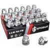 M12x1.25 Lug Nuts - Replacement for 2013-2024 Models-20 Pack Mag Seat-Chrome