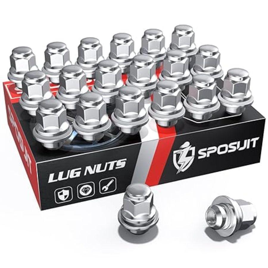 M12x1.25 Lug Nuts - Replacement for 2013-2024 Models-20 Pack Mag Seat-Chrome