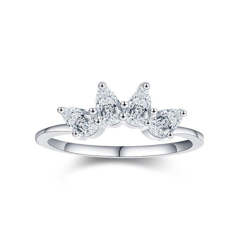 Tancise Classic стерлингового серебра 925 пробы кольцо с цирконом женские ювелирные изделия свадебное обещание вечерние подарок