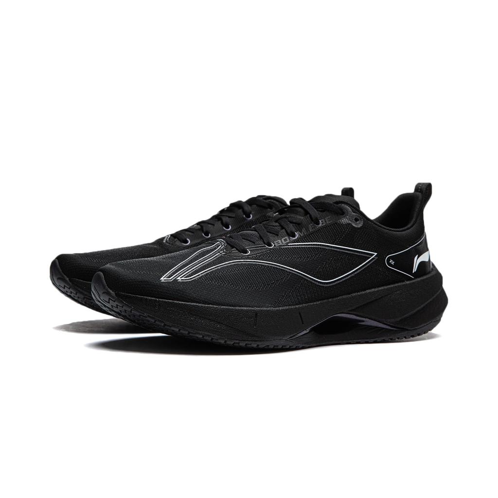 Li Ning Super Light 21 Нескользящие, Износостойкие, Дышащие Низкие Повседневные Беговые Кроссовки Мужские Черные ARBU001-37