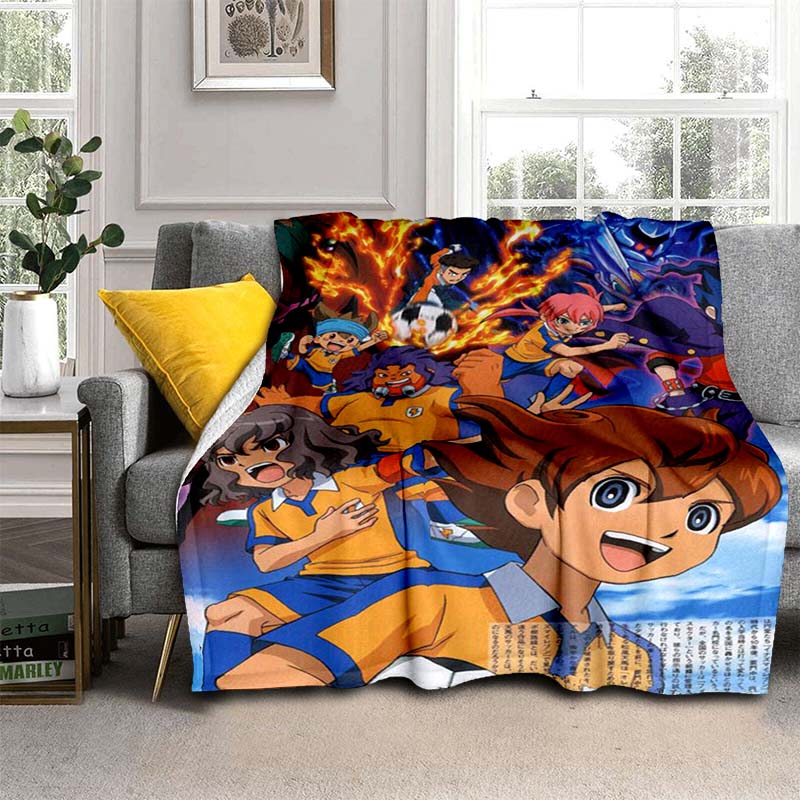 Одеяла в стиле аниме Inazuma Eleven, мягкое одеяло с героями мультфильмов, фланелевое одеяло, одеяло для кровати, дивана, покрывало на стул, домашний декор
