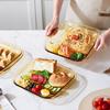 VISIONS Heat-Resistant Glass Divided Meal Plate