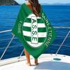 1pc Saint-Etienne Beach Towel, Beach and Seaside Swimming Pool Equipment, Fashion Pattern, Rectangular, Travel Essentials