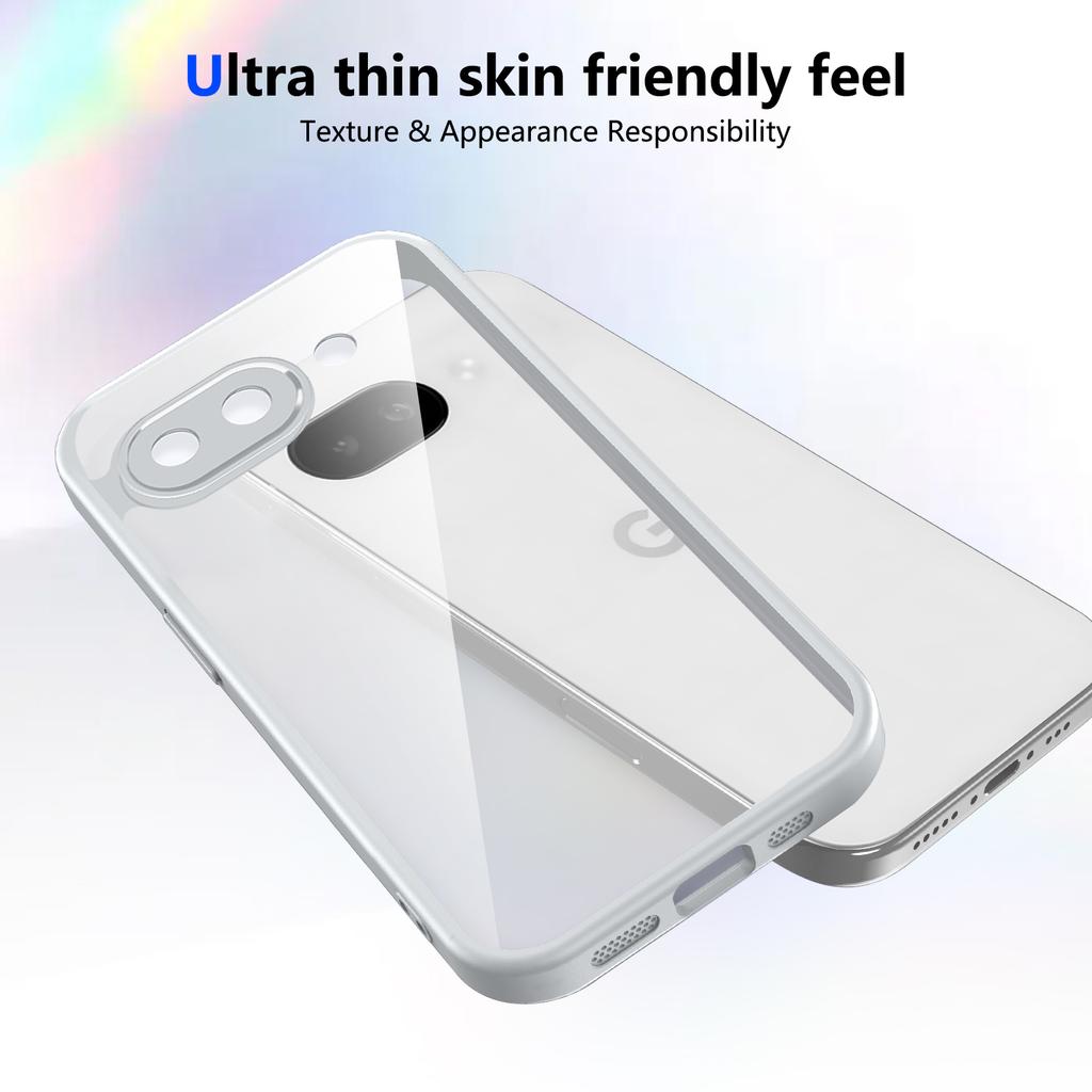 Чехол для Google Pixel 9A, Противоударный силиконовый бампер с воздушной подушкой, Прозрачная матовая задняя крышка, Жесткий чехол для телефона для Google Pixel 9A G3Y12