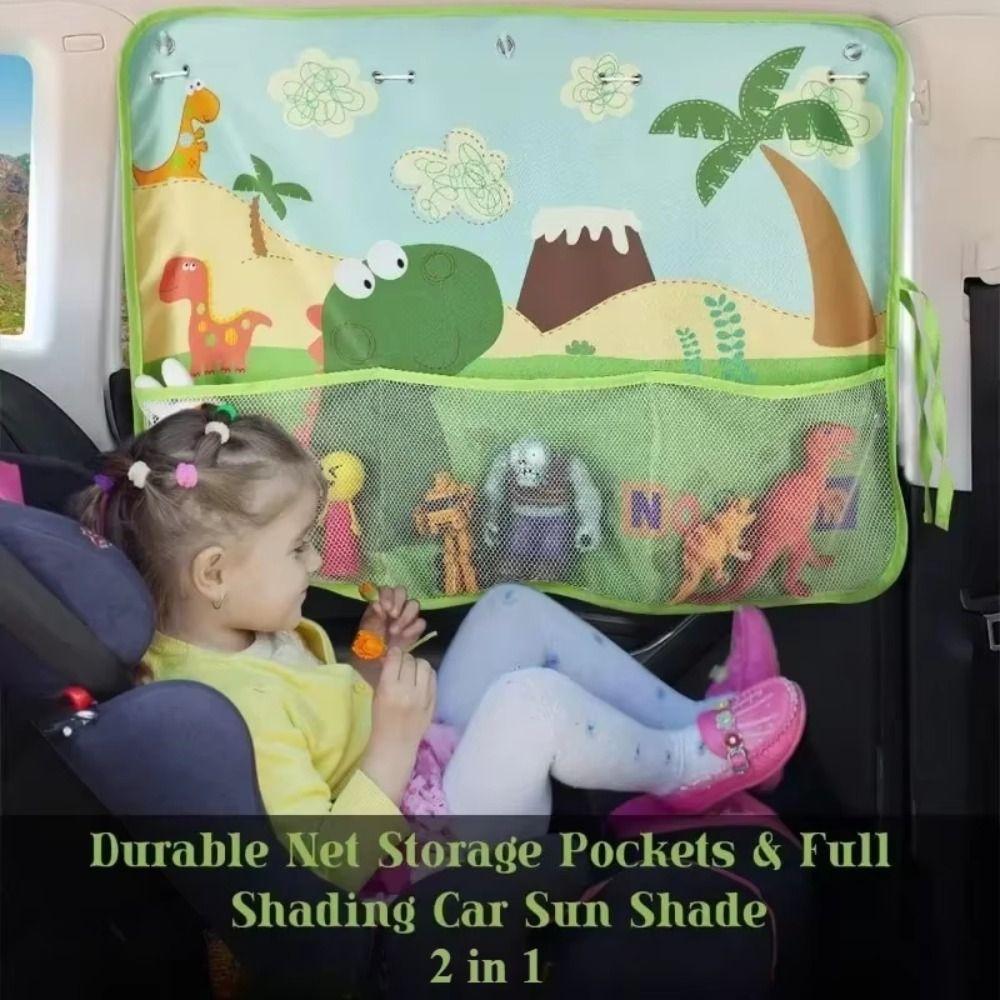Telescopic Window Sun Screen Adjustable Car Window Sunshade Car Suction Shade Curtain  Summer
