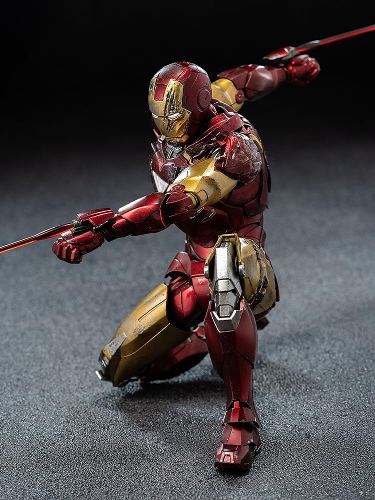 Threezero Marvel Studios' Сага Бесконечности DLX Железный Человек Марк 6 [Поврежденный в бою] масштаб 1/12 ABS