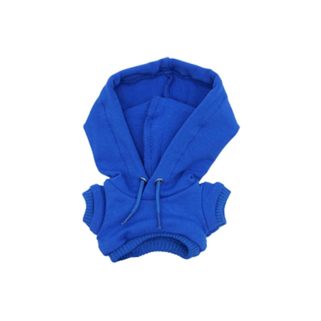 Plush Toy Clothes - Hooded SweatshirtPlushie - Fits 10cm, 15cm, and 20cm Plush Toys (Blue, 15cm Class)