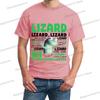 Новая Ящерица Ящерица Ящерица Мем Модная Футболка с Принтом Мужская Женская Хиппи Юмористическая Уличная Одежда с Коротким Рукавом Аниме Животное Футболки