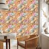 Beige, gold and orange ink wallpaper for living room and bedroom 50x1000