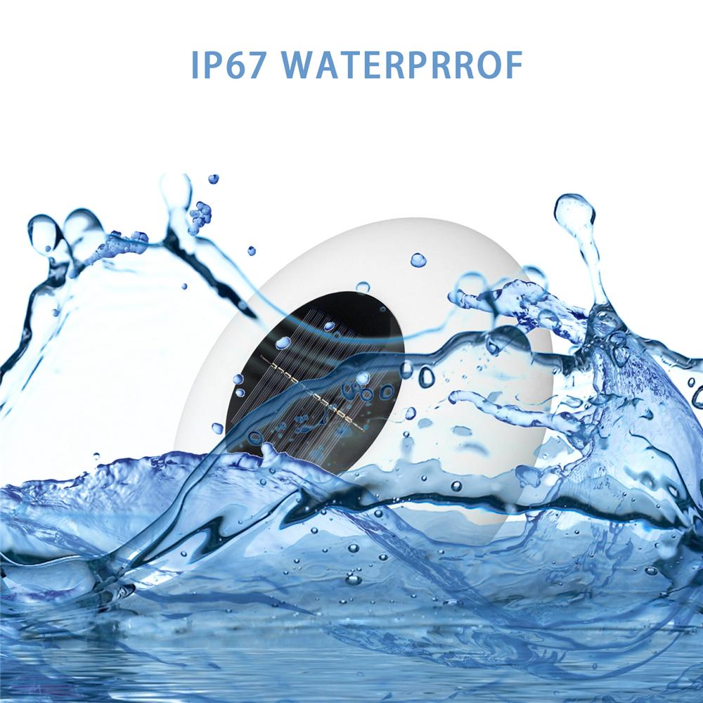 Плавающие светильники для бассейна, водонепроницаемые уличные светодиодные светильники на солнечных батареях, декор для вечеринок, бассейн, пляж, сад, задний двор, газон, дорожка