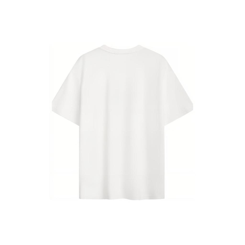 Calvin Klein Embroidered Logo Oversized Crewneck T-Shirt Men Tops White J322847-YAF