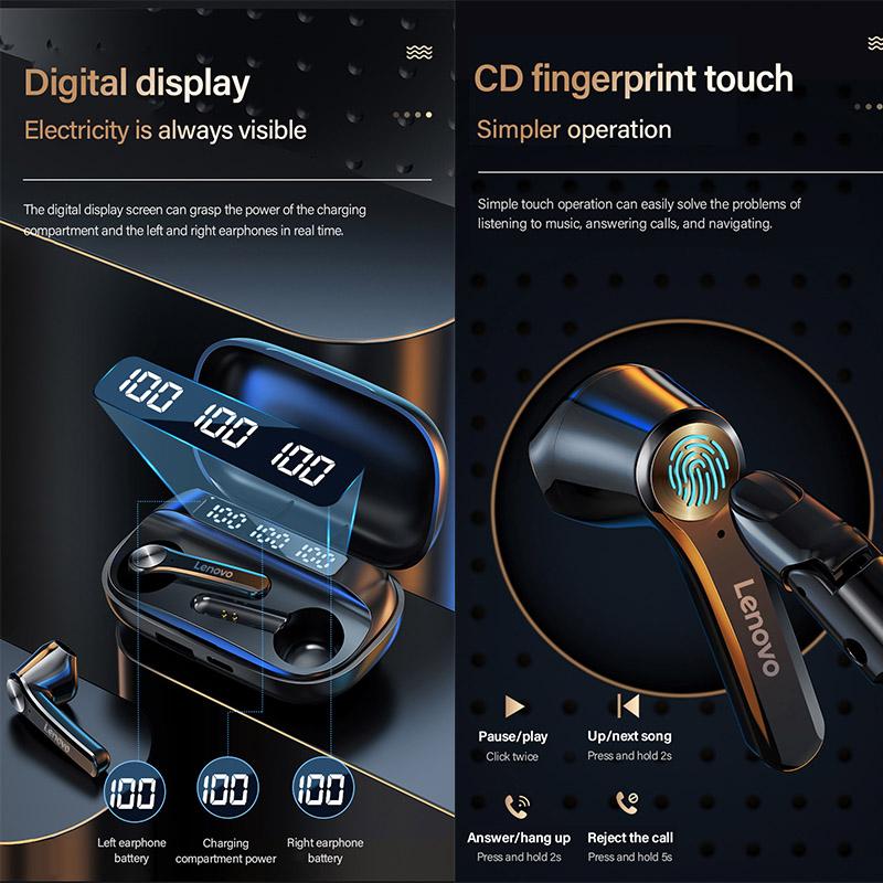 Водонепроницаемые спортивные наушники Lenovo QT81