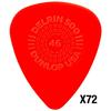 Dunlop 450R046 Delrin 500 Prime Grip 0,46 Mm Sachet De 72 Médiators