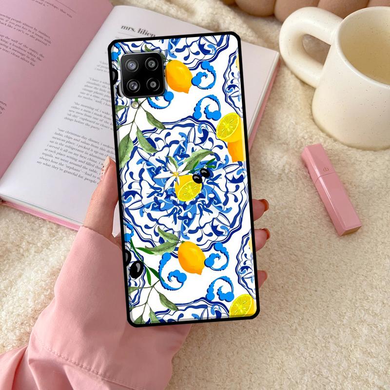 Средиземноморский Лимон Для Samsung Galaxy A54 A34 A14 A52 A32 A12 A13 A33 A53 A15 A16 A26 A36 A56 A06 A35 A55 Чехол