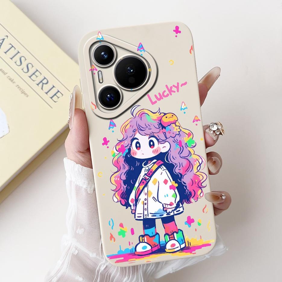 Чехол для Huawei Pura 70 Pro 5G Милый мультяшный чехол Ударопрочный Мягкий ТПУ Чехлы для телефона Для Huawei Pura 70 Pro Plus Pura70 Pro+ Fundas