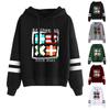 Men's And Women's Autumn And Winter Long-Sleeved Solid Color Printed Hooded Sweatshirts