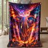 Fantasy Elephants with Mandalas Theme blanket Lightweight Warm Flannel Blanket Decorative Throw Blanket for Home Decoration