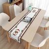 2pcs Christmas Table Flag Table Towel Linen Fabric Nordic Holiday Gifts TV Cabinet Bed Flag Cover Cloth