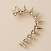 Alloy Ear Fashion Climber With Geometric And Rivet Design For Stylish Women