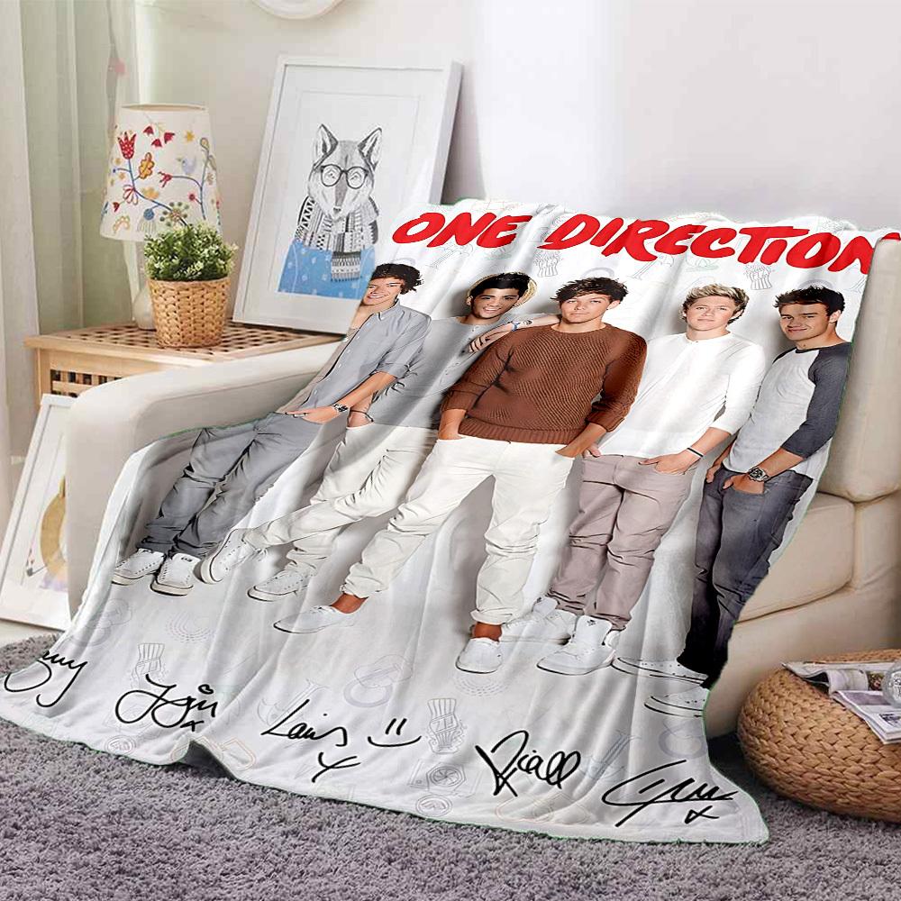 1 шт. Плед One Direction Легкий фланелевый плед для дивана, кровати, путешествий, кемпинга, гостиной, офиса, дивана