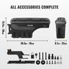 VEVOR Truck Bed Storage Box, Lockable with Password Padlock, 6.6 Gal/25 L ABS Wheel Well Tool Box, Waterproof and Durable